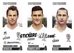 Figurina Scaglia / Cancellotti / Calvi - Calciatori 2012-2013 - Panini