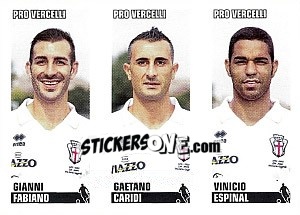 Sticker Fabiano / Caridi / Espinal - Calciatori 2012-2013 n. 619 - Panini