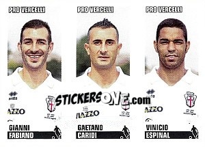 Sticker Fabiano / Caridi / Espinal - Calciatori 2012-2013 - Panini