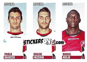 Sticker Baiocco / Facchin / Adejo - Calciatori 2012-2013 n. 624 - Panini