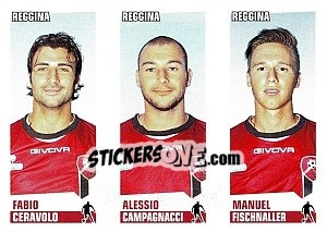 Sticker Ceravolo / Campagnacci / Fischnaller - Calciatori 2012-2013 n. 629 - Panini