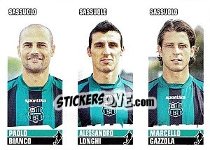 Sticker Bianco / Longhi / Gazzola - Calciatori 2012-2013 - Panini