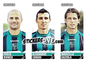Sticker Bianco / Longhi / Gazzola - Calciatori 2012-2013 n. 632 - Panini