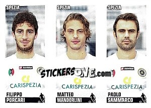 Sticker Porcari / Mandorlini / Sammarco - Calciatori 2012-2013 n. 642 - Panini
