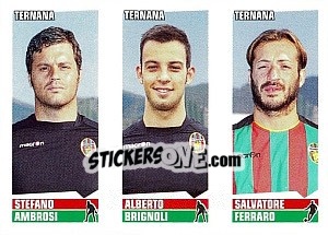 Sticker Ambrosi / Brignoli / Ferraro - Calciatori 2012-2013 n. 646 - Panini