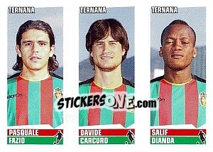 Sticker Fazio / Carcuro / Dianda - Calciatori 2012-2013 n. 648 - Panini