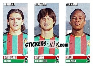 Sticker Fazio / Carcuro / Dianda - Calciatori 2012-2013 - Panini