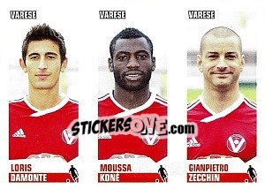 Sticker Damonte / Moussa Koné / Zecchin - Calciatori 2012-2013 - Panini