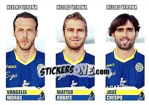 Sticker Vangelis Moras / Abbate / Crespo - Calciatori 2012-2013 n. 662 - Panini