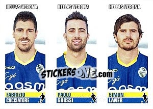 Sticker Cacciatore / Grossi / Laner - Calciatori 2012-2013 - Panini