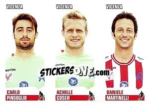 Sticker Pinsoglio / Coser / Martinelli - Calciatori 2012-2013 - Panini