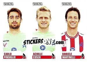 Cromo Pinsoglio / Coser / Martinelli - Calciatori 2012-2013 - Panini