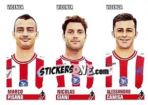 Sticker Pisano / Giani / Camisa - Calciatori 2012-2013 n. 670 - Panini