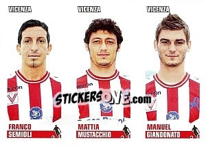 Sticker Semioli / Mustacchio / Giandonato - Calciatori 2012-2013 n. 672 - Panini