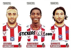 Sticker Giacomelli / Malonga / Plasmati - Calciatori 2012-2013 - Panini