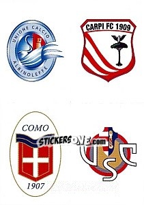 Sticker Scudetto Albinoleffe - Carpi - Como - Cremonese