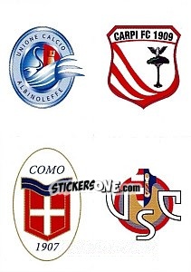 Cromo Scudetto Albinoleffe - Carpi - Como - Cremonese - Calciatori 2012-2013 - Panini