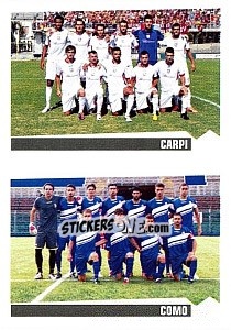 Sticker Squadra Carpi - Como - Calciatori 2012-2013 - Panini