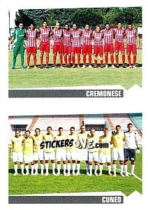 Sticker Squadra Cremonese - Cuneo - Calciatori 2012-2013 - Panini
