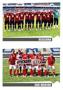 Figurina Squadra Reggiana - San Marino - Calciatori 2012-2013 - Panini