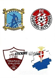 Sticker Scudetto San Marino - Südtirol/Alto Adige - Trapani - Treviso