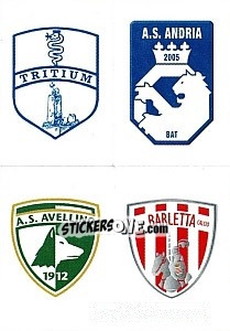 Sticker Scudetto Tritium - Andria - Avellino - Barletta - Calciatori 2012-2013 - Panini