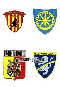 Cromo Scudetto Benevento - Carrarese - Catanzaro - Frosinone - Calciatori 2012-2013 - Panini