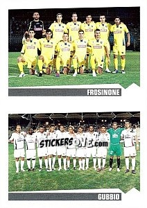 Sticker Squadra Frosinone - Gubbio - Calciatori 2012-2013 - Panini