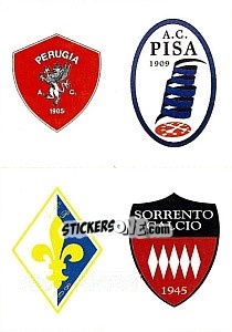 Cromo Scudetto Perugia - Pisa - Prato - Sorrento - Calciatori 2012-2013 - Panini