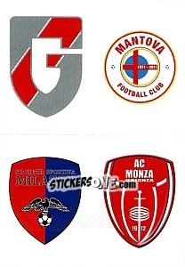 Sticker Scudetto Giacomense - Mantova - Milazzo - Monza - Calciatori 2012-2013 n. 702 - Panini