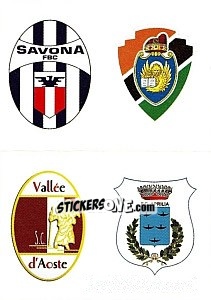 Figurina Scudetto Savona - Unione Venezia - Vallé d'Aoste - Calciatori 2012-2013 - Panini