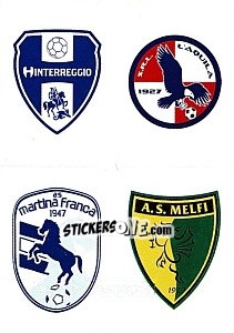 Sticker Scudetto Hinterreggio - L'Aquila - Martina Franca - Calciatori 2012-2013 n. 707 - Panini