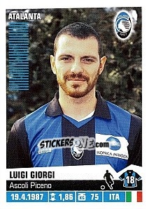 Cromo Luigi Giorgi (Atalanta) - Calciatori 2012-2013 - Panini