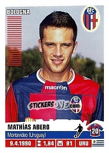 Cromo Mathías Abero (Bologna) - Calciatori 2012-2013 - Panini