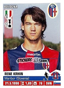 Figurina Rene Krhin (Bologna) - Calciatori 2012-2013 - Panini