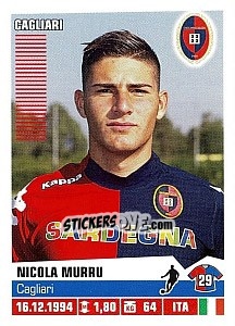 Sticker Nicola Murru (Cagliari) - Calciatori 2012-2013 n. A12 - Panini