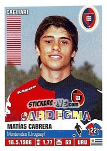Figurina Matías Cabrera (Cagliari) - Calciatori 2012-2013 n. A15 - Panini