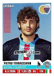 Sticker Pietro Terracciano (Catania) - Calciatori 2012-2013 n. A16 - Panini