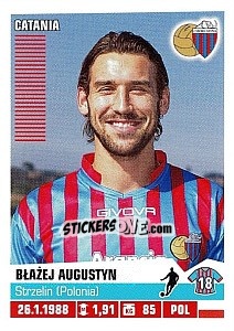 Cromo Błażej Augustyn (Catania) - Calciatori 2012-2013 - Panini