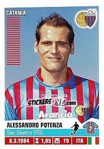 Figurina Alessandro Potenza (Catania) - Calciatori 2012-2013 - Panini