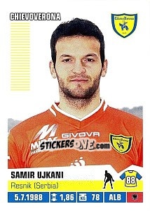 Figurina Samir Ujkani (ChievoVerona) - Calciatori 2012-2013 - Panini