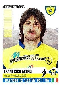 Sticker Francesco Acerbi (ChievoVerona) - Calciatori 2012-2013 n. A22 - Panini