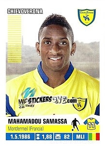 Sticker Mahamadou Samassa (ChievoVerona) - Calciatori 2012-2013 - Panini