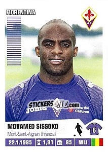 Figurina Mohamed Sissoko (Fiorentina) - Calciatori 2012-2013 - Panini