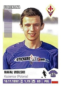 Sticker Rafał Wolski (Fiorentina) - Calciatori 2012-2013 n. A28 - Panini