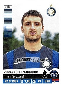 Sticker Zdravko Kuzmanovic (Inter) - Calciatori 2012-2013 n. A37 - Panini