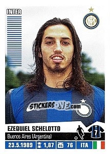 Cromo Ezequiel Schelotto (Inter) - Calciatori 2012-2013 - Panini