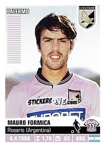 Cromo Mauro Formica (Palermo) - Calciatori 2012-2013 n. A63 - Panini