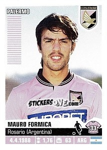 Cromo Mauro Formica (Palermo) - Calciatori 2012-2013 - Panini