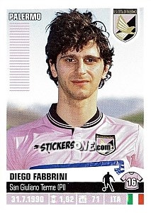 Sticker Diego Fabbrini (Palermo) - Calciatori 2012-2013 n. A64 - Panini